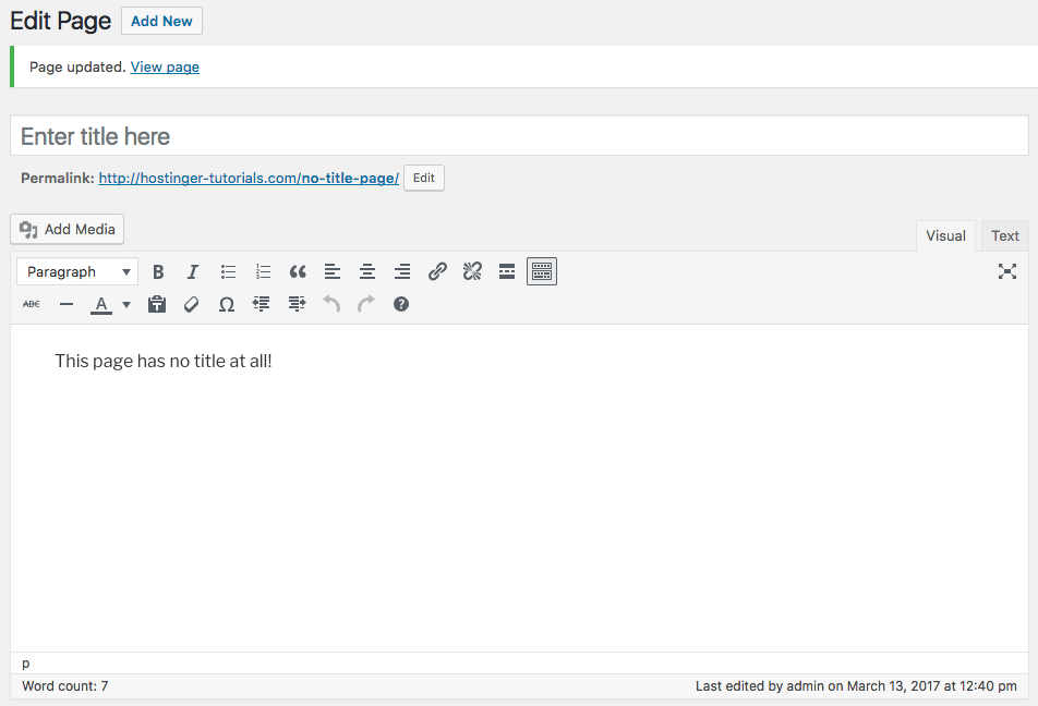 Cara Menyembunyikan Judul Blog di WordPress