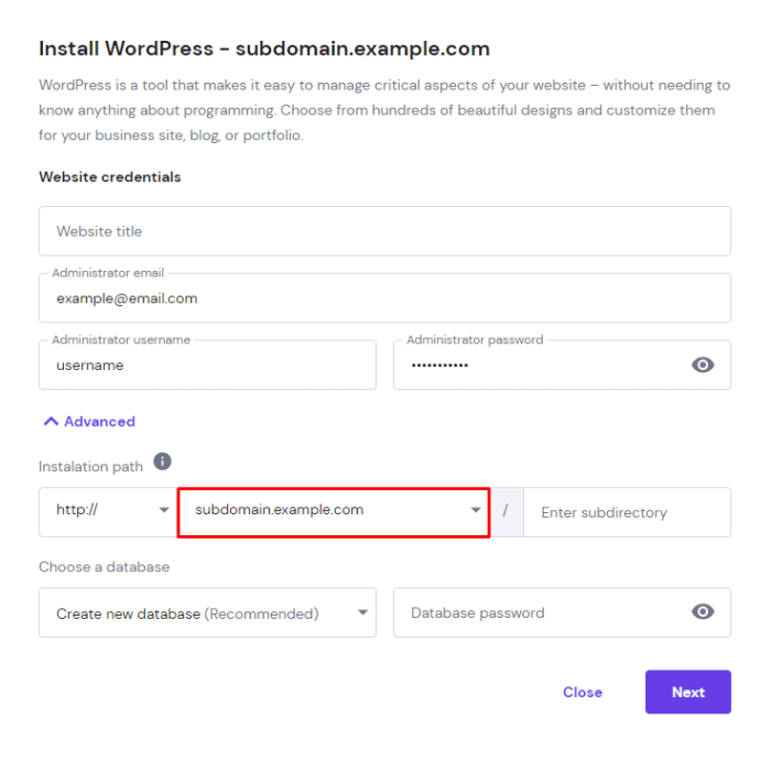Theme domain wordpress install click button upload zip browse select file knowledge slideshows installation base sale How to install a wordpress theme on a subdomain