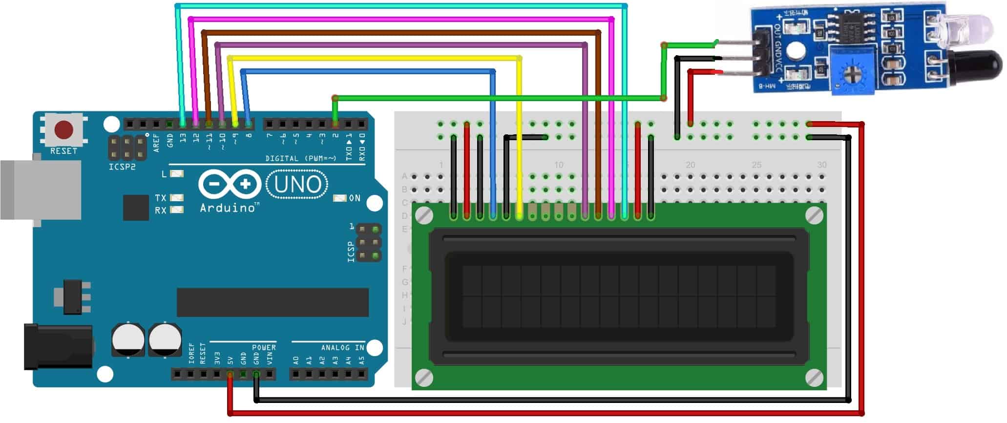Fan Speed Measurement using IR Sensor & Arduino