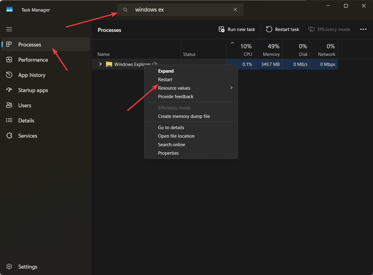 Clearing File Explorer Cache to reload the folders properly