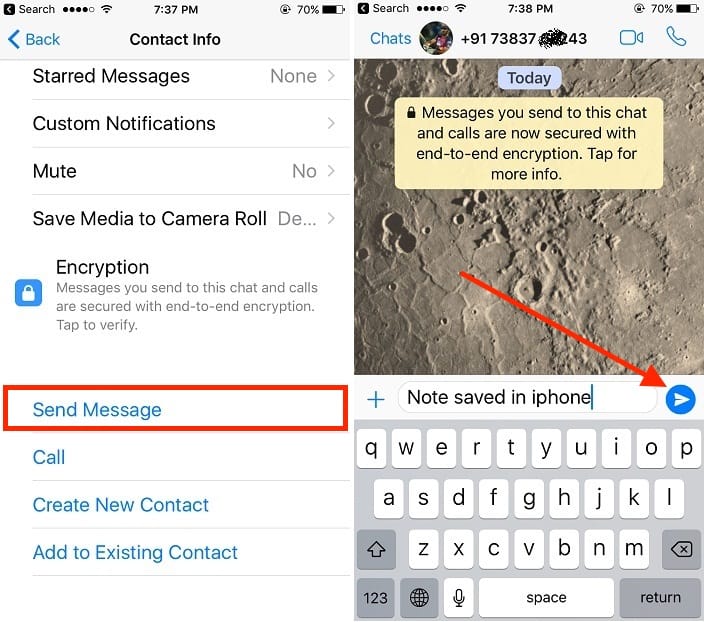 There is a feature in whatsapp, which enables you to message multiple contacts at the same time and that to without adding them to any group. Send WhatsApp Message to not saved in iPhone contact list ...