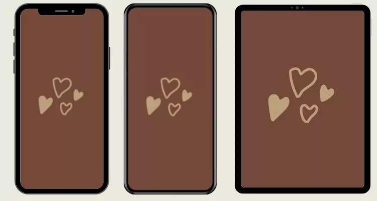 Your heart cute brown background aesthetic pic are available in this website. Best Brown Heart Wallpapers Download For Iphone Ipad Tablets 2022