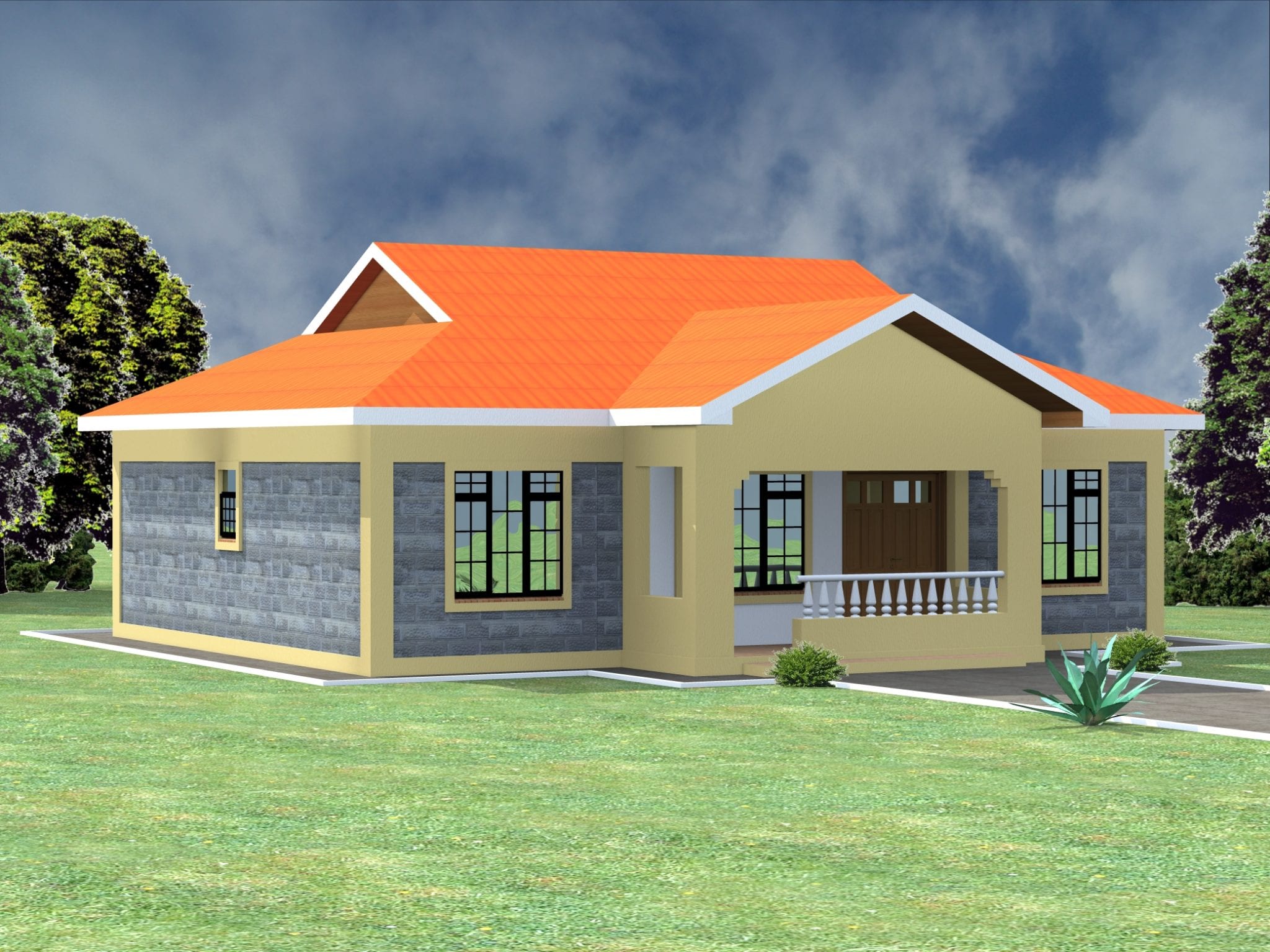 Althea is an elevated bungalow house design with 3 bedrooms and 3 . 3 Bedroom Design 1099b Hpd Team