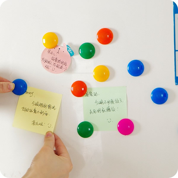 Round Shape Fridge Whiteboard Pin Buttons By