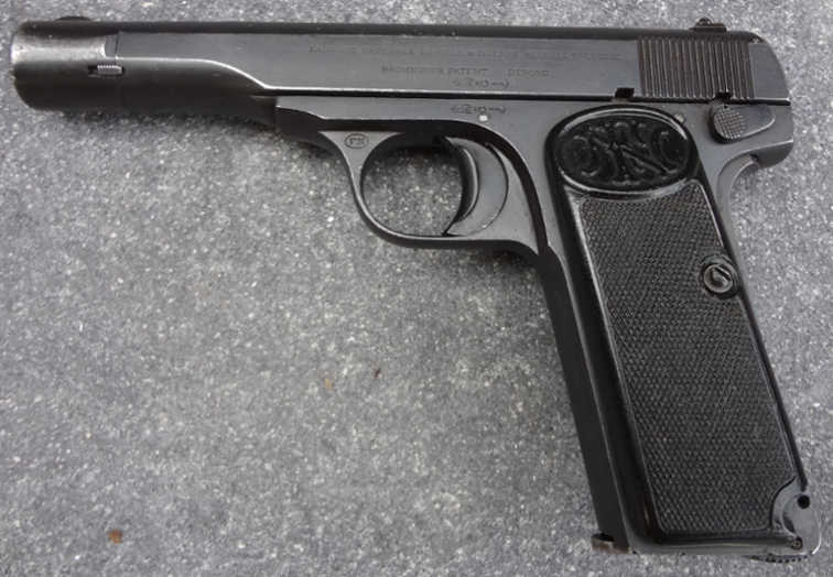 Captured Serbian Browning M1910 22 Pistols Hungarian Weapons