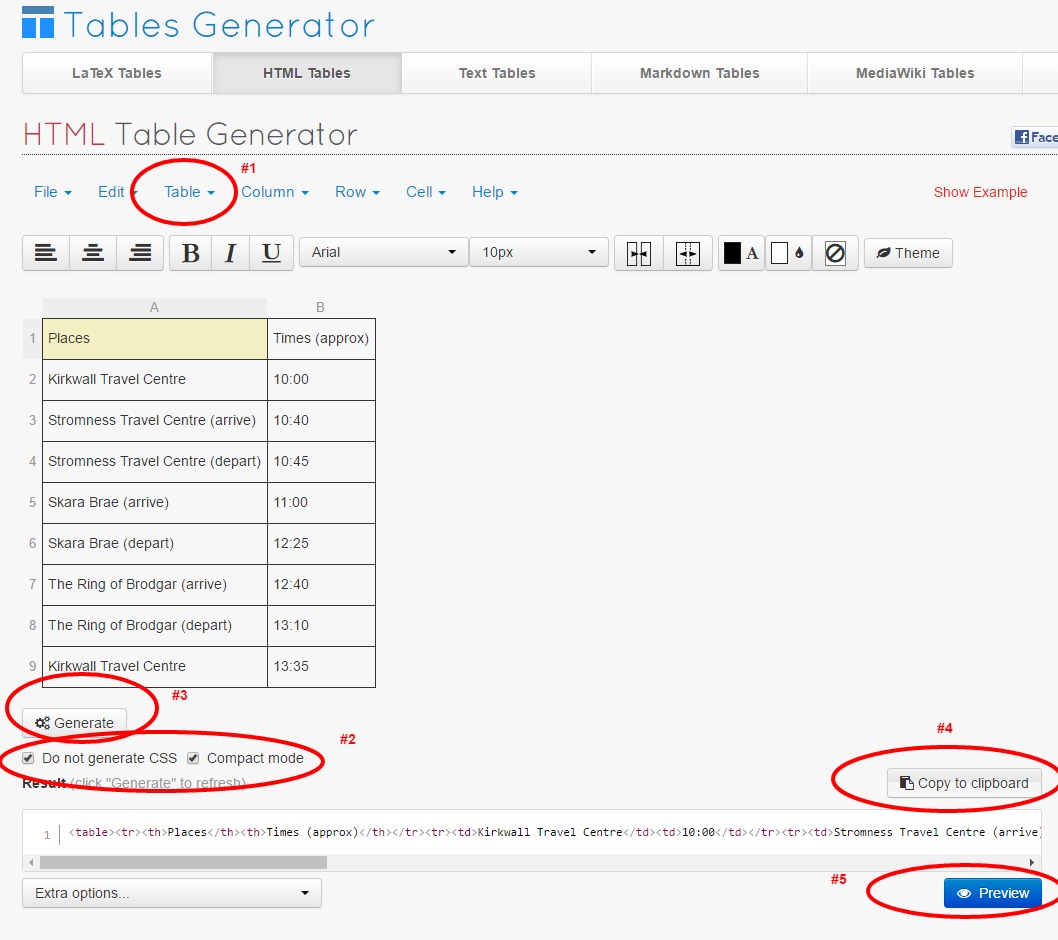 Creating an HTML table for your website - Ian Hardacre