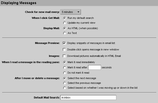 Start familiarizing yourself with the web client now. Customizing Your Initial Zimbra Webmail Client Email Page Itg Help Support Institute For Advanced Study