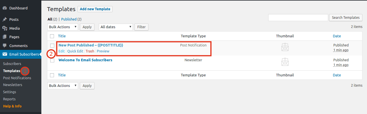 The emails are sent automatically by wordpress.com. Create and Send Post Notification Emails when new posts are published | Email Subscribers - Icegram