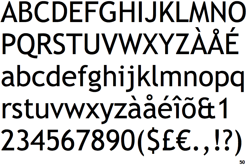 Most printers support the courier font. Identifont - Trebuchet