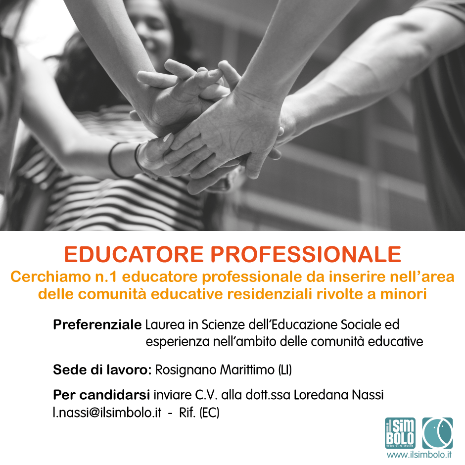 Offerta Lavoro: Educatore Professionale Per Comunità Per Minori – Cooperativa Sociale Il Simbolo 940_x_940_png
