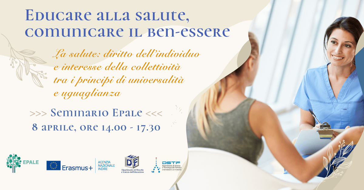 Educare Alla Salute, Comunicare Il Ben-Essere. Iscrizioni Al Seminario Epale Entro Il 30 Marzo – Indire 628_x_1200_png