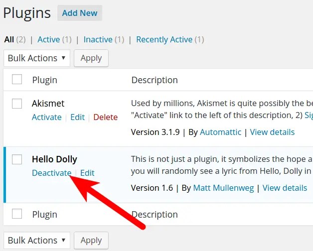 · locate the active_plugins entry under the option_name column. How To Disable Wordpress Plugins Inmotion Hosting Support Center
