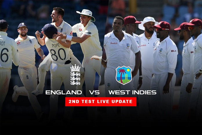 West Indies, Vs England : England Vs West Indies 2020 2nd Test Day 4 Live Ball By Ball Updates Insidesport