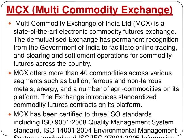 Commodity Exchange