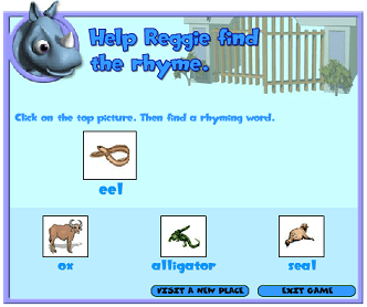 Click on the bats’ bellies to hear the words, then match the words with rhyming sounds. Kindergarten Language Arts Skill Builders Rhyming Words