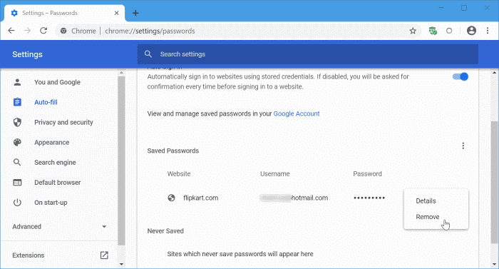 So keep checking this page regularly. How To View And Update Passwords Saved In Google Chrome