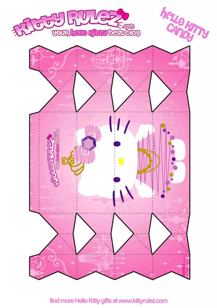 hello kitty invitation blank template