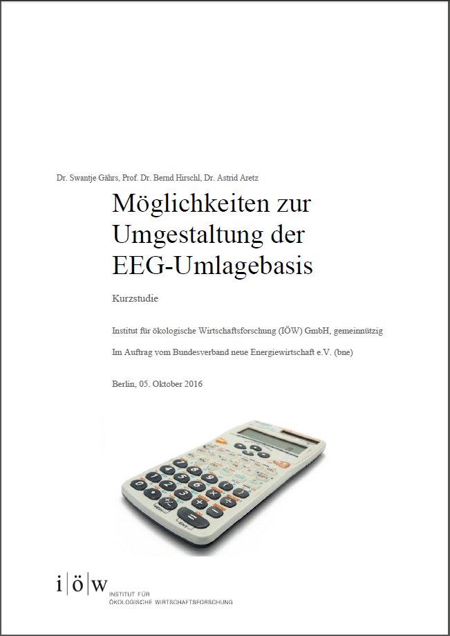 So bleibt den betreibern mehr vom eigenverbrauch, auch wenn die dachfläche etwas größer ist. IÃW: Kurzstudie zur Umgestaltung des derzeitigen EEG-Umlagesystems