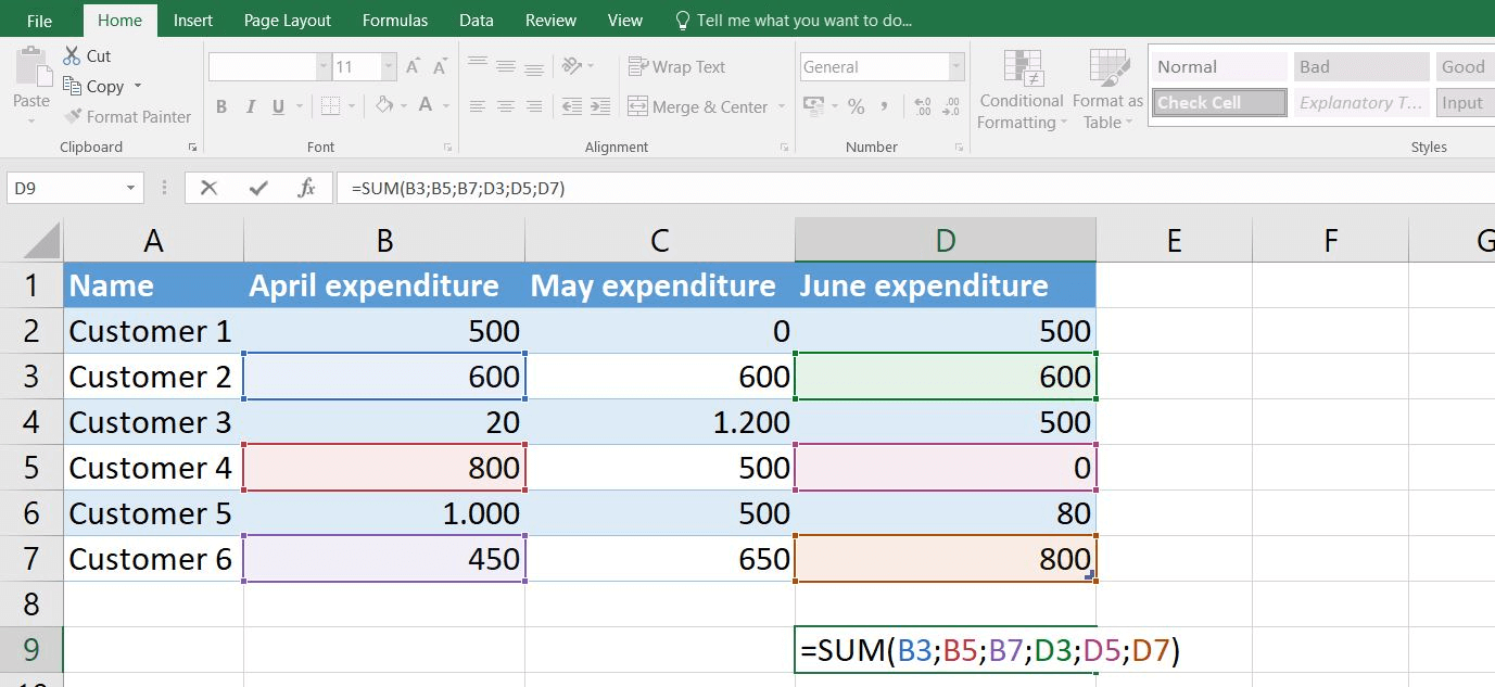 Since this is essentially a lookup task, our first instinct is to use . Sum Function In Excel Excel Sum Formula Examples Ionos