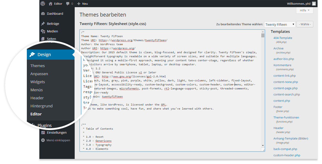 In your admin screens, you may notice an option called the theme editor, which you acmes via appearance > . Activate Wordpress Theme And Plug In Editor Ionos