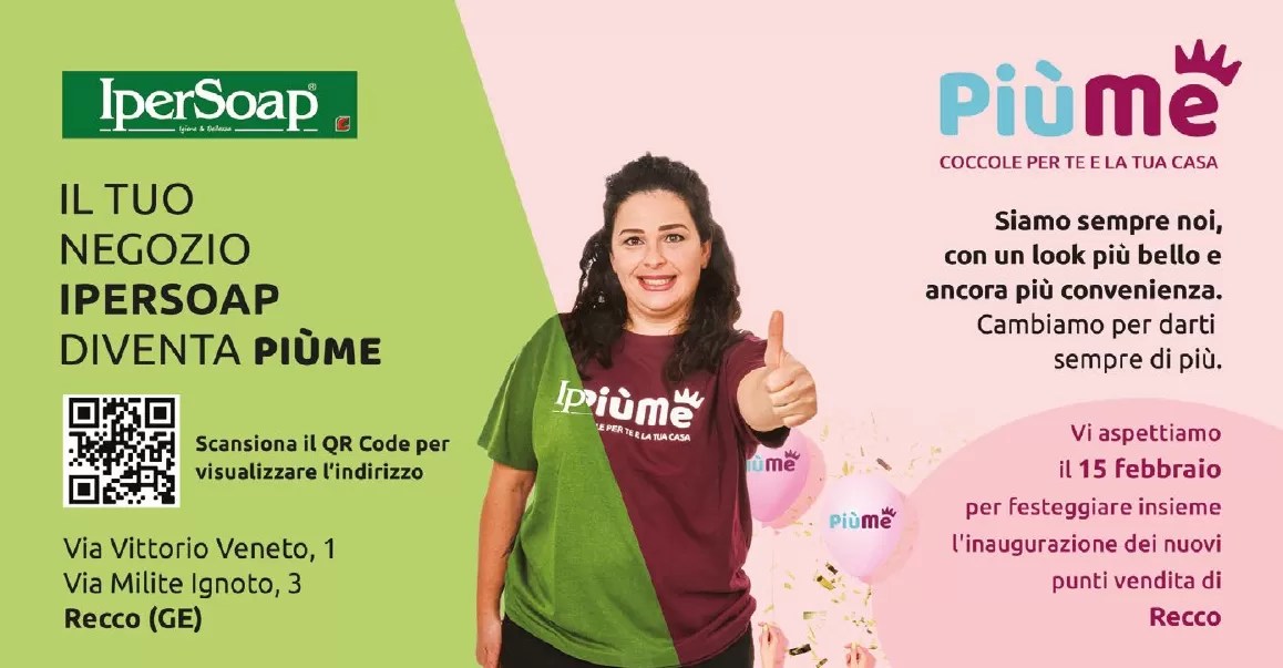 Ipersoap Diventa Piùme A Recco, Inaugurazione Al Quadrato! 603_x_1158_webp