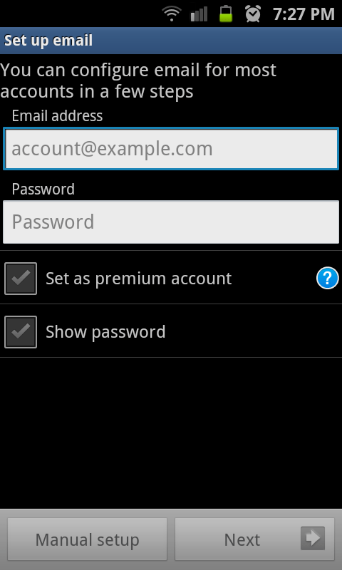 Enter your full email address, such as yourname@hotmail.com and then tap manual setup. Mail Client Configuration Ipserverone