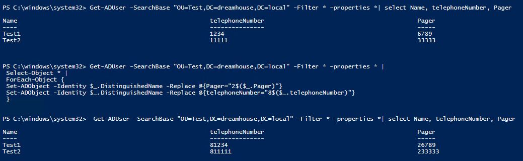 Update AD Users With New Phone number And Pager Via Powershell A 