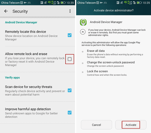 Such as skipping the adding of a google account, denying permissions, . How To Activate Android Device Manager For Remotely Controlling Android Phone