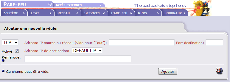 Il n'est pas nécessaire qu'il y ait un lien de filiation entre le . Configurer Des Acces Externes Pour Ipcop Ipcop It Connect