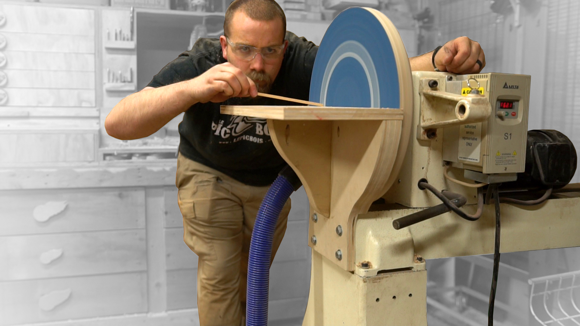 Giant 16″ Disk Sander for the Lathe Jackman Works