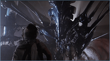 According to lance henriksen, he suggested to james cameron to have hudson's. Biomechanical Insect