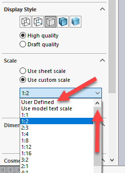 There are two parts to this answer because scaling can be done on two levels in solidworks: Solidworks 2020 Custom Scales For Drawing Sheets And Views