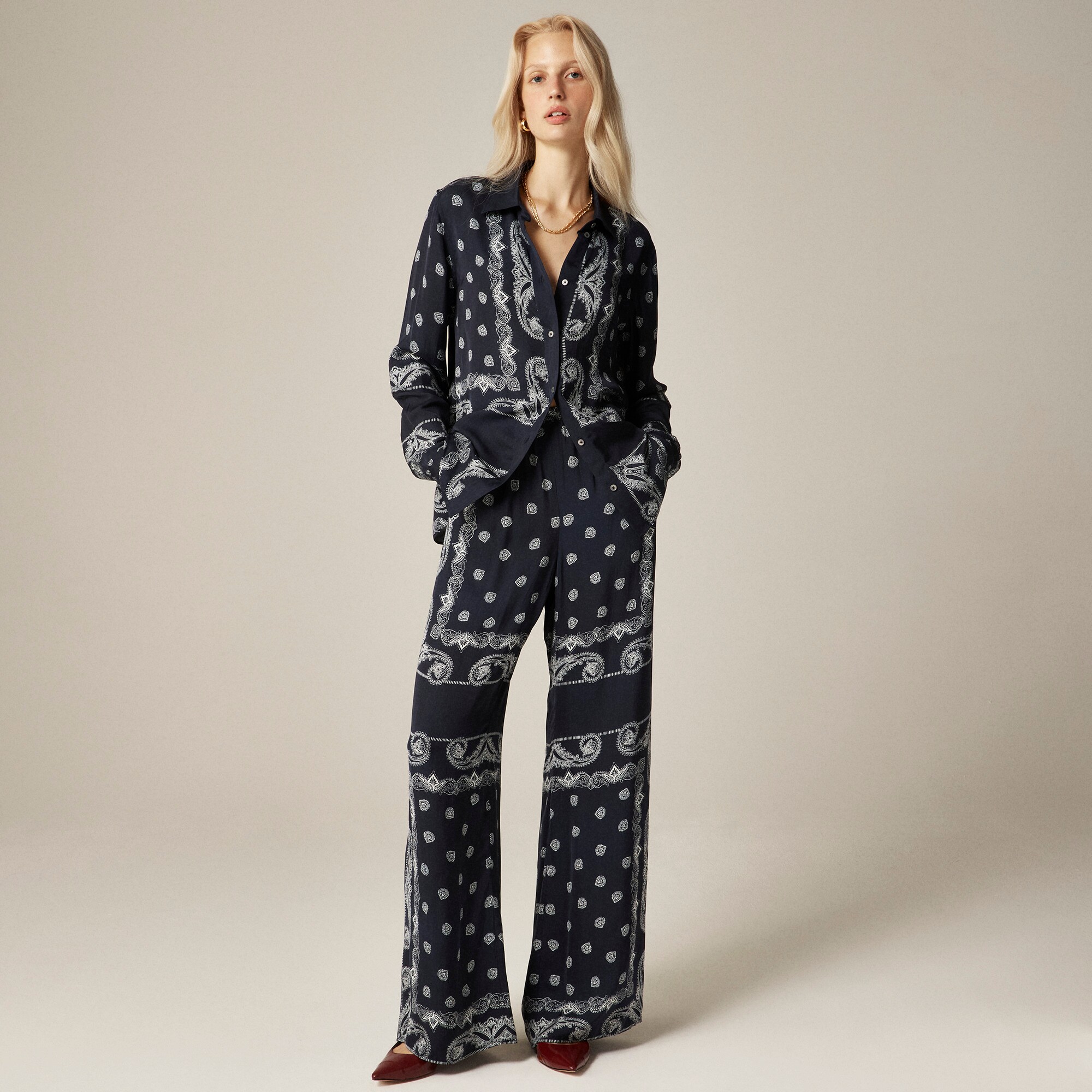 Cosmo Pant in Bandana Print: Elevate Your Style with J.Crew's latest Addition