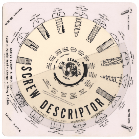 Screw Descriptor Wheel Jeff Thompson