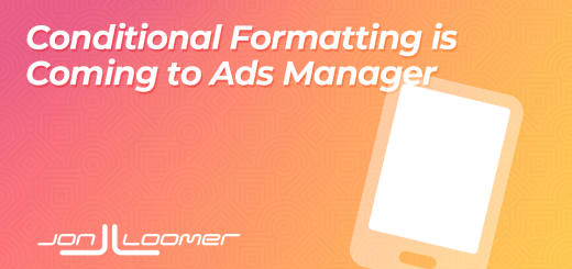 Conditional formatting in advertising managers