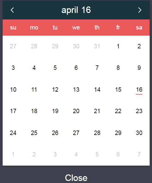Although, you may use jquery ui datepicker if a jquery library is included in the. Javascript Date A Pure Js Date Picker Datepickk With Demos