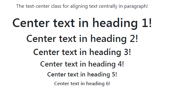 8 Examples of align text in Bootstrap 4: Center, Right and more