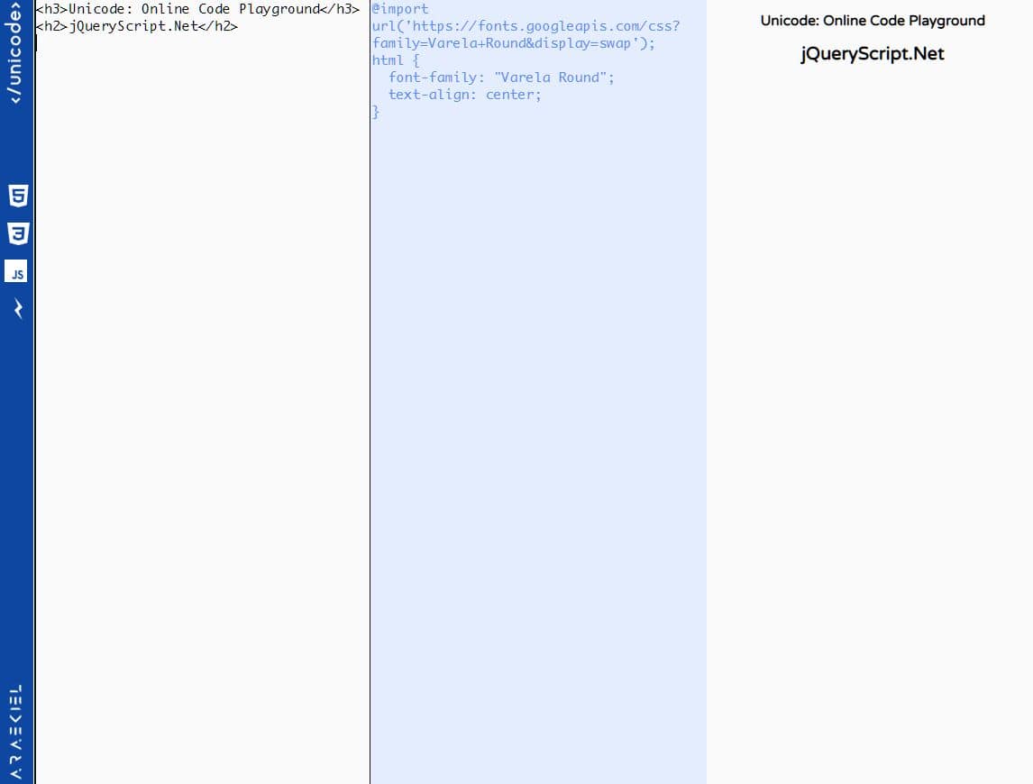 Online html, css and javascript editor with instant preview. Jquery Code Editor Plugins Jquery Script