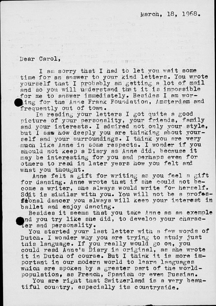 In Search Of Anne Frank s Father s Letters J Wire