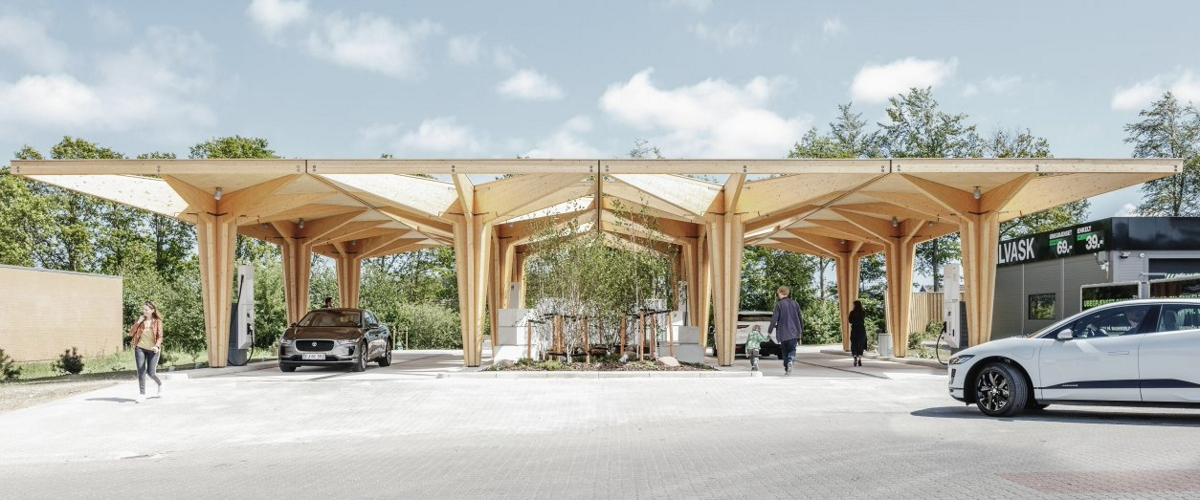 В Дания представиха първата революционна зарядна станция създадена от архитектурното