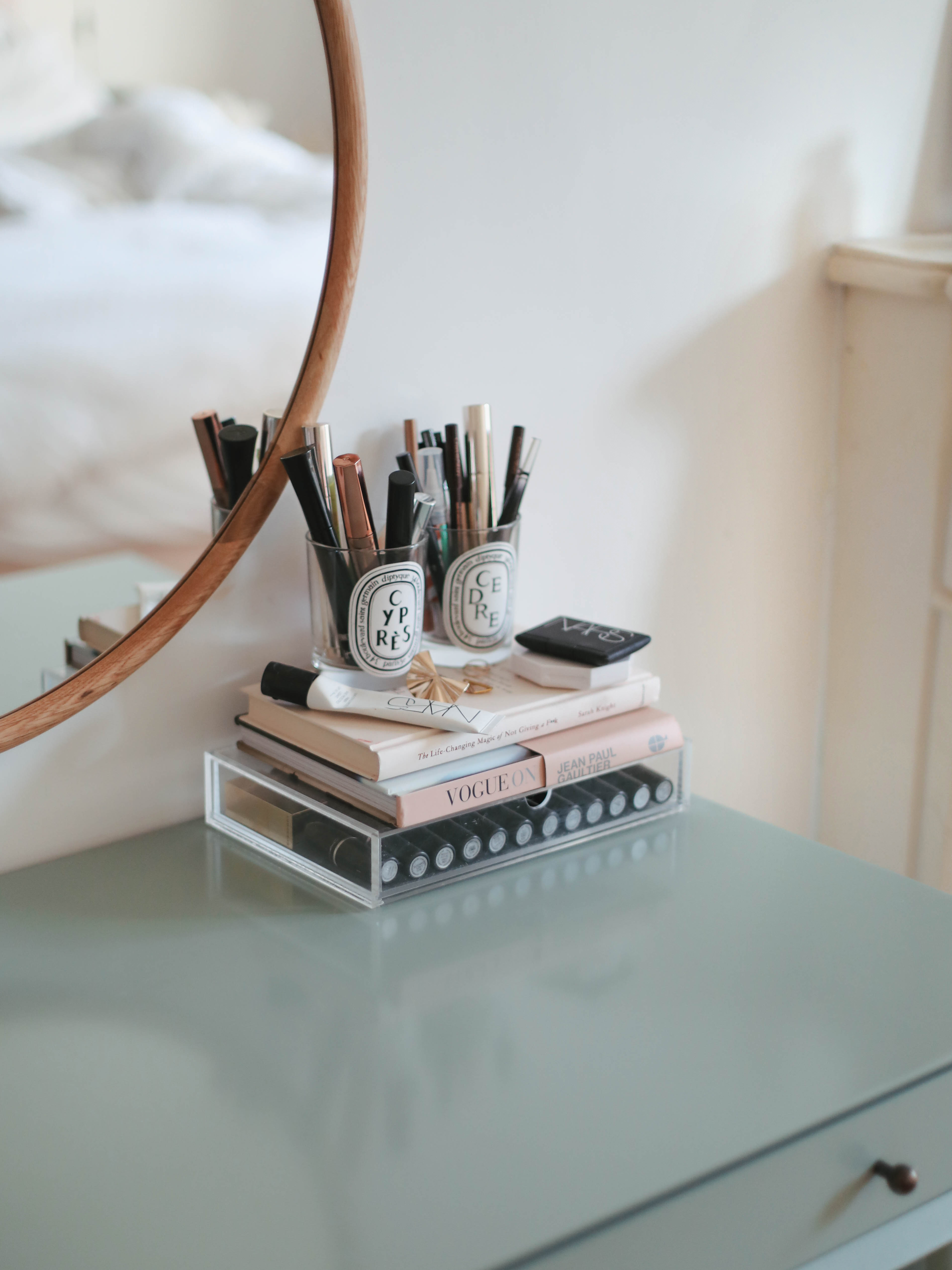 A long period of time elapsed before male vanity was spoken of again. a look at my makeup table kate la vie