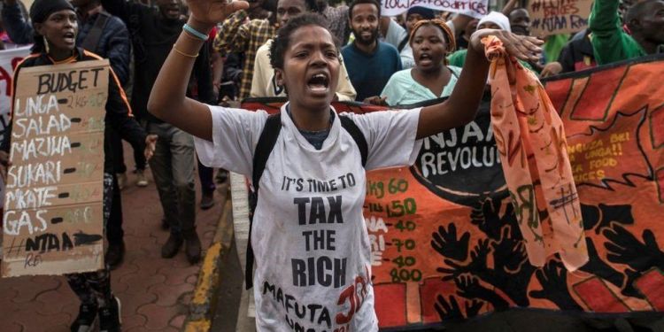 protest in Nairobi, Kenys