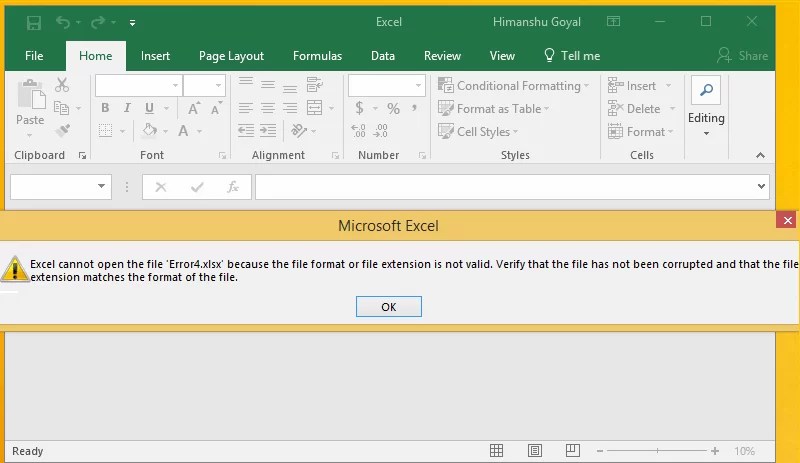 There are so much chaos information . 3 Ways To Fix Excel Cannot Open The File Filename Xlsx Error