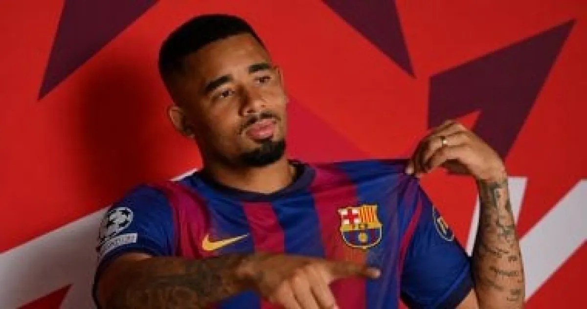 برشلونة ينهي إجراءات ضم جابرييل جيسوس بعد التأكد من سلامته البدنية