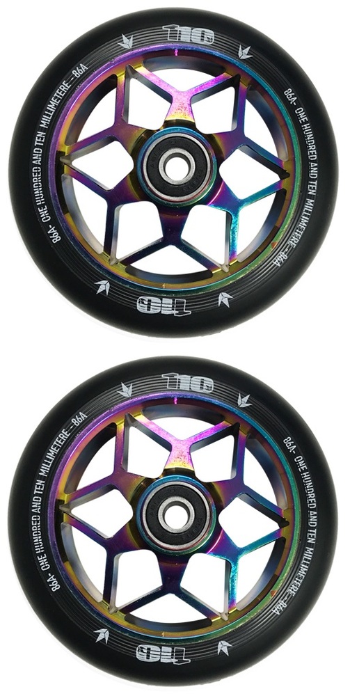 Check out the largest selection of skateboard decks online. ENVY DIAMOND 110MM SCOOTER WHEELS SET OF 2 - OIL SLICK