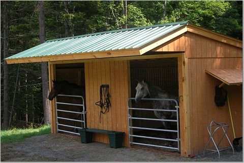 The barn's structure often dictates. Maverick Style - Stall Building Frame #772 - Klene Pipe