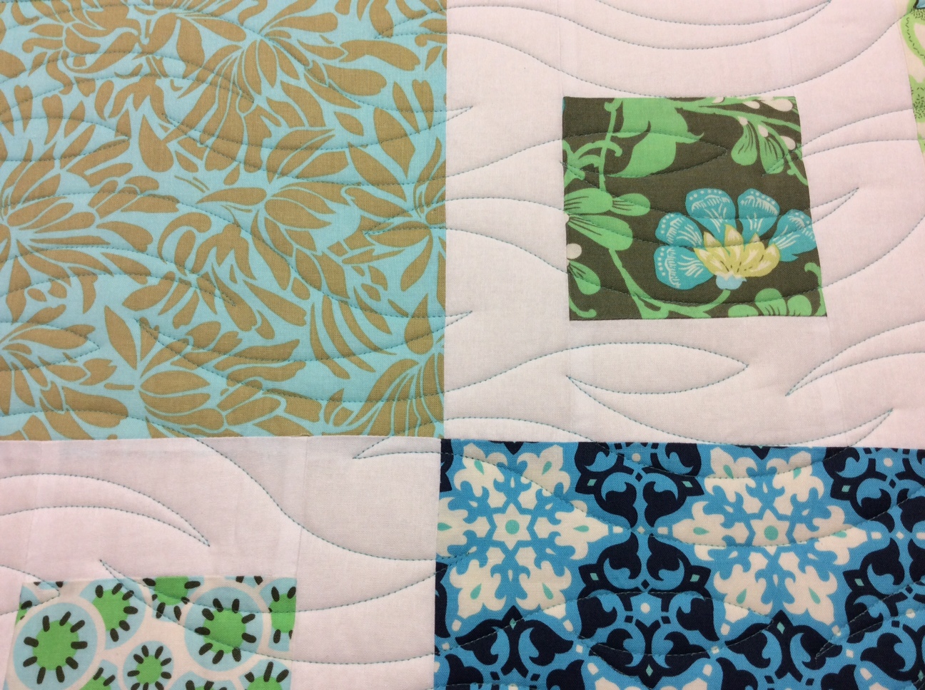 Ebb and flow pattern and trailing vine pattern koolkat quilting
