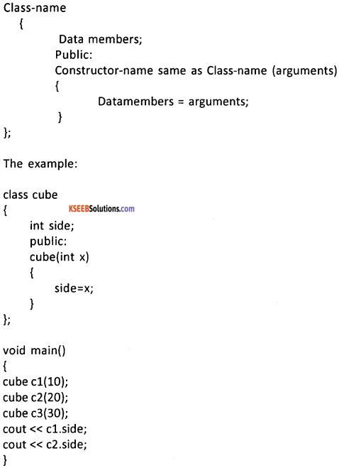 2nd PUC Computer Science Question Bank Chapter 9 Constructors and ...