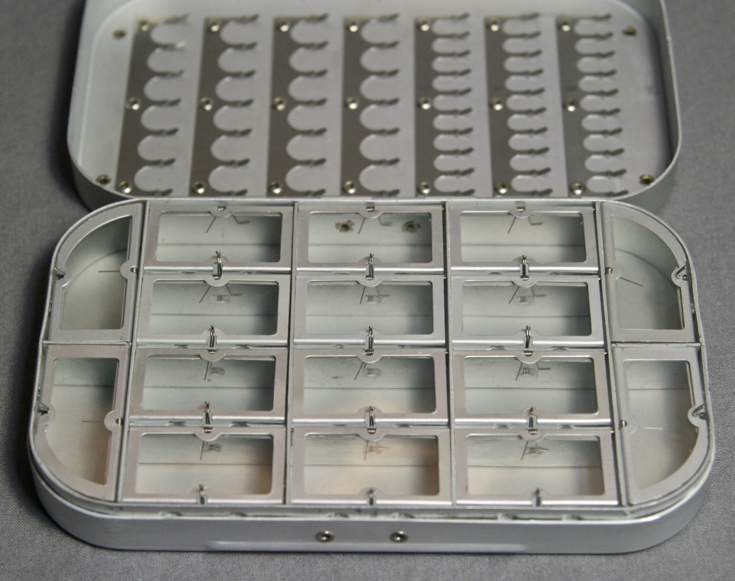 Cabela's 16 Compartment Aluminium Fly Box Lava Creek Trading Company