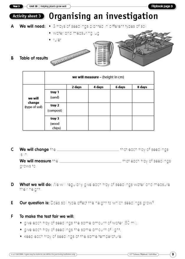 year 34 science helping plants grow well 2 lessons with